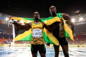 Nesta Carter and Usain Bolt