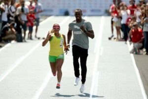 Usain Bolt e Terezihna Guilhermina