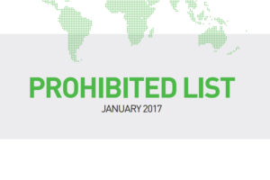 Prohibited List WADA 2017