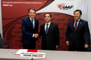 IAAF Sebastian Coe Taicang 2018